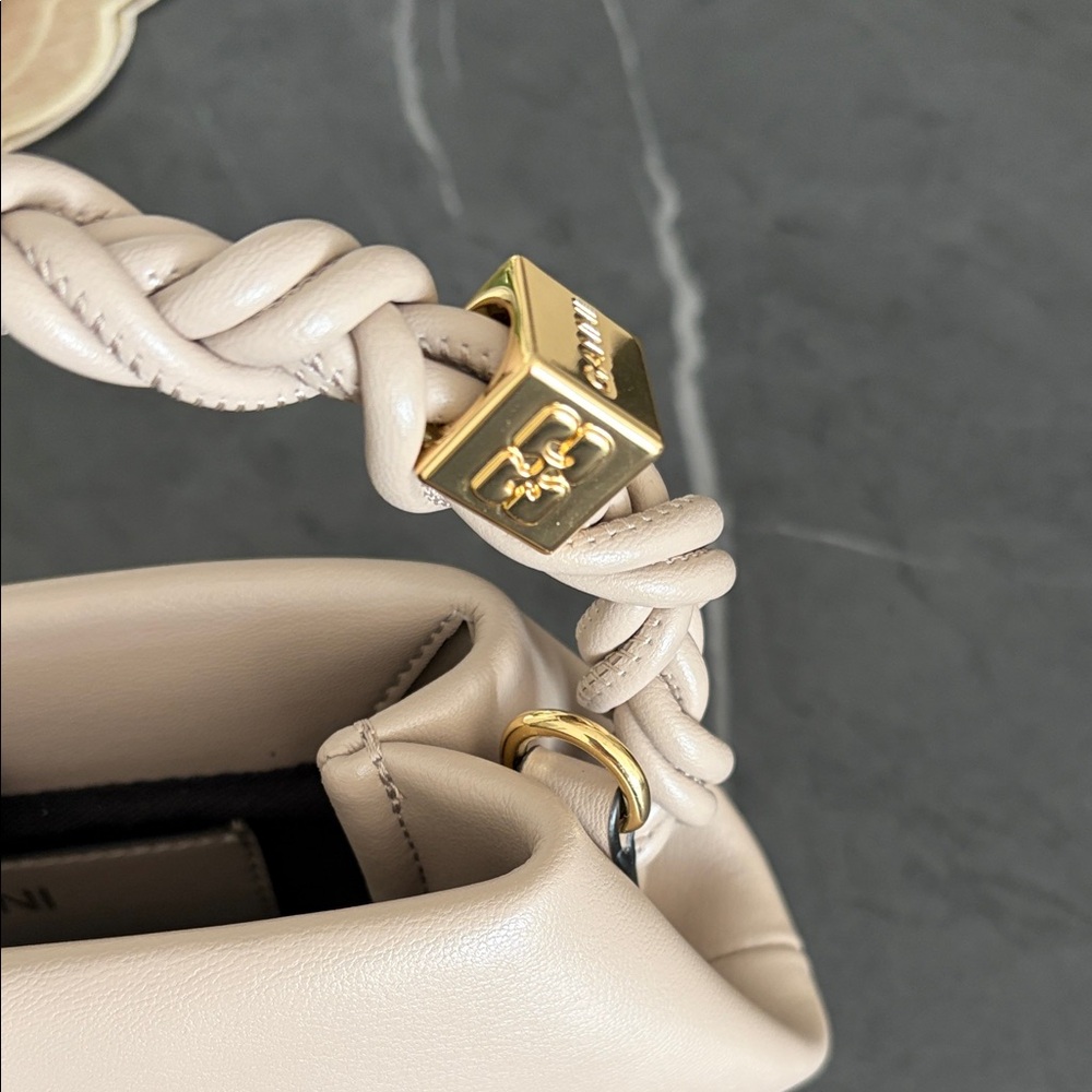 Ganni Light Grey Mini Bou Bag - Picture 4 of 9